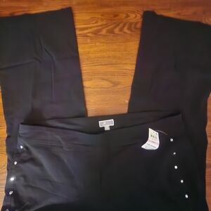 JM Collection Black Wide Leg Pants
